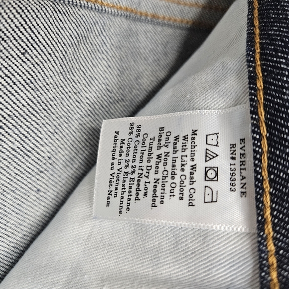 EVERLANE The Mid Rise Ankle Skinny Jean - Dark Indigo - Picture 9 of 10